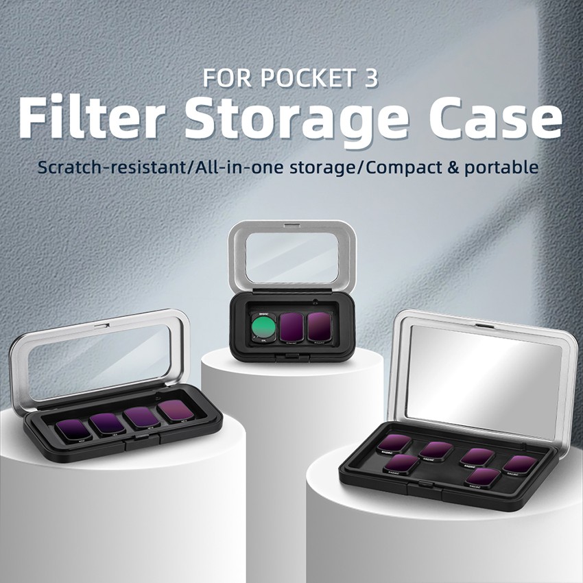 Filter Organizer Lens Storage Case Dust-proof Carry Box for DJI OSMO POCKET 3