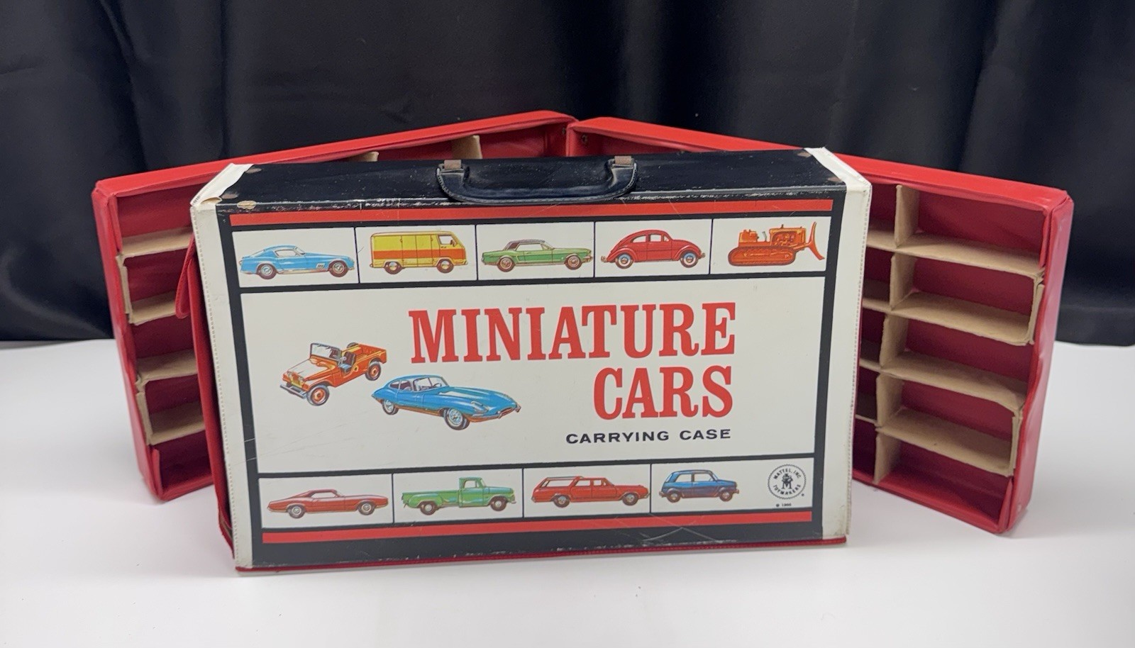 1966 Mattel Miniature Cars Carrying Case Holds 40 Cars Mattel, Inc. Toymakers
