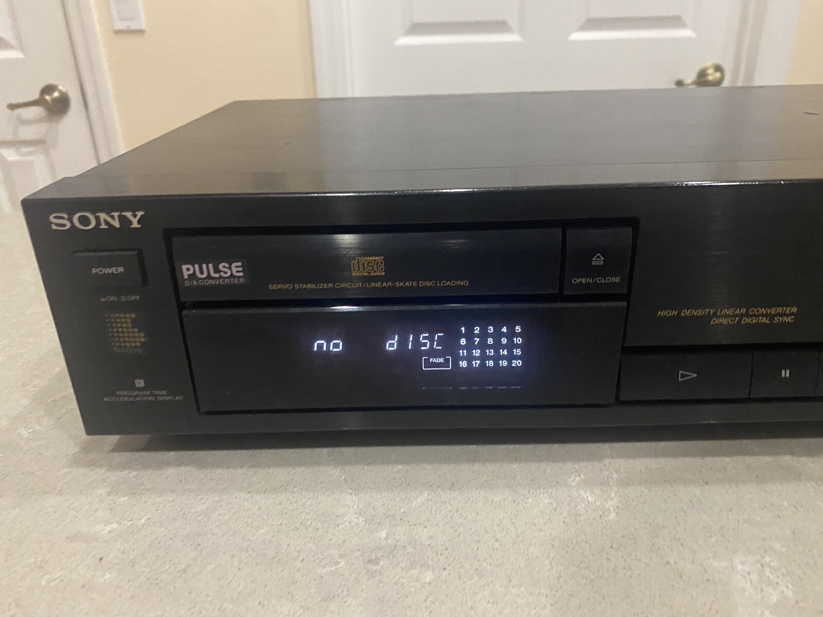 sony CDP-591 compact disc player - not ejecting for parts