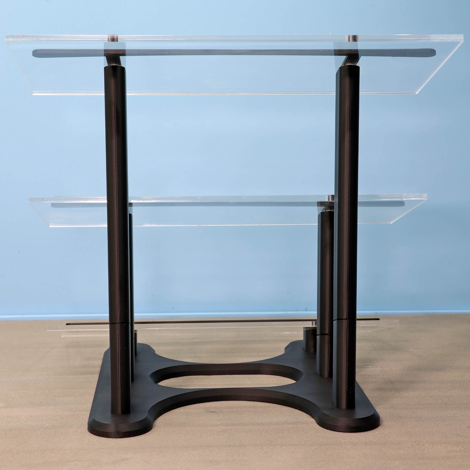 1:18 Scale Acrylic Display Stand for Diecast Model Cars, 3 Tier Shelf Black