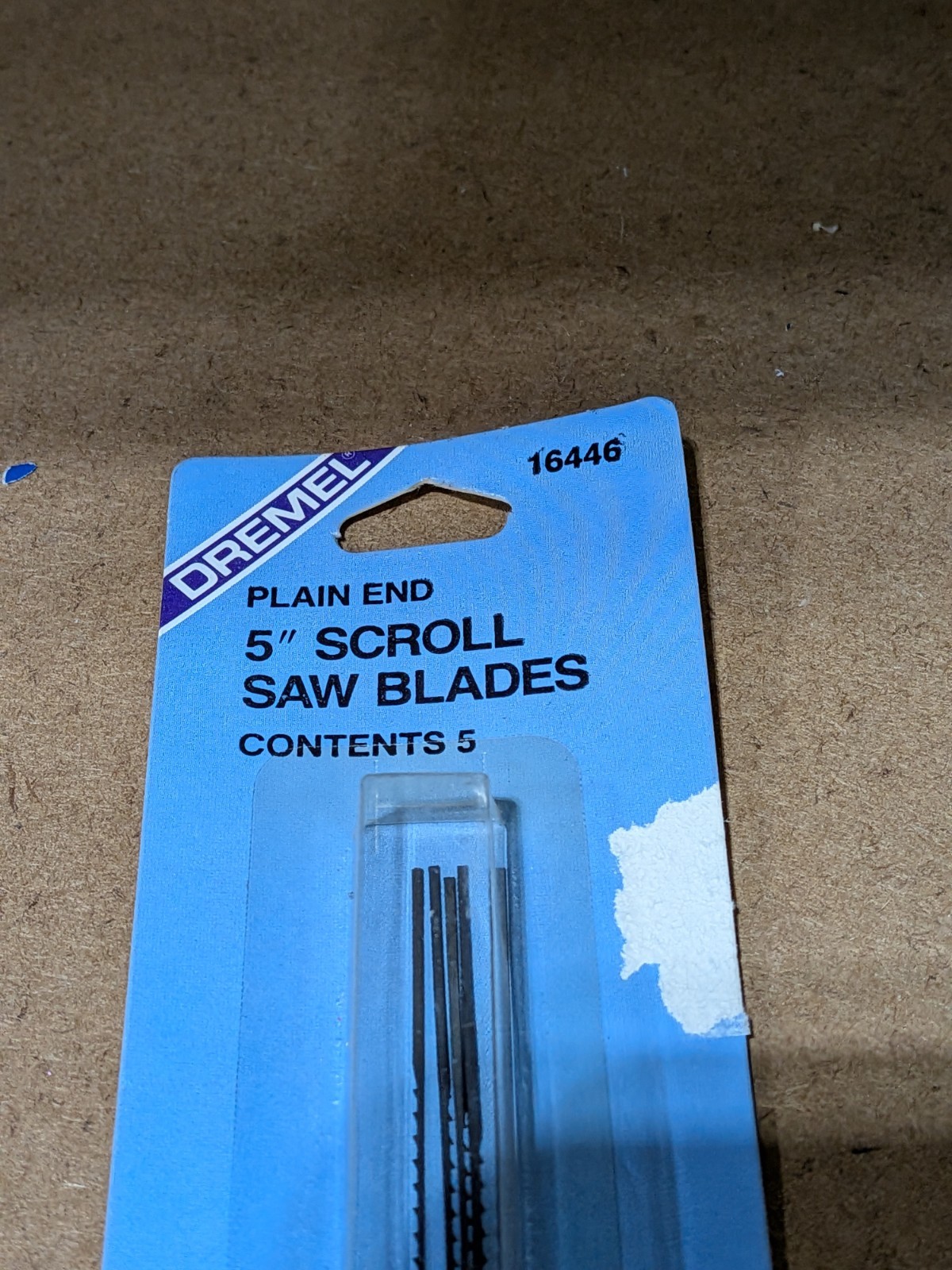 Dremel - #16446 - Plain End 5" Scroll Saw Blades - 5 Pieces - NOS
