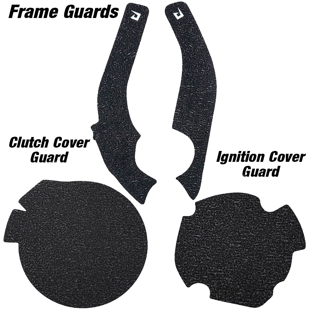 Black Engine & Frame Guards For 2010-2015 Suzuki RMZ250 Cover Grip RMZ 250