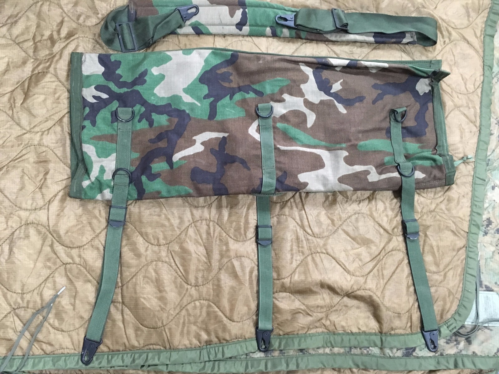 U.S Army Military Spare Barrel Case Range Bag Woodland M240 USGI