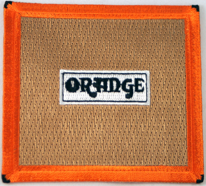 Orange Cabinet Speaker Patch Music, Rock, Bands, Punk