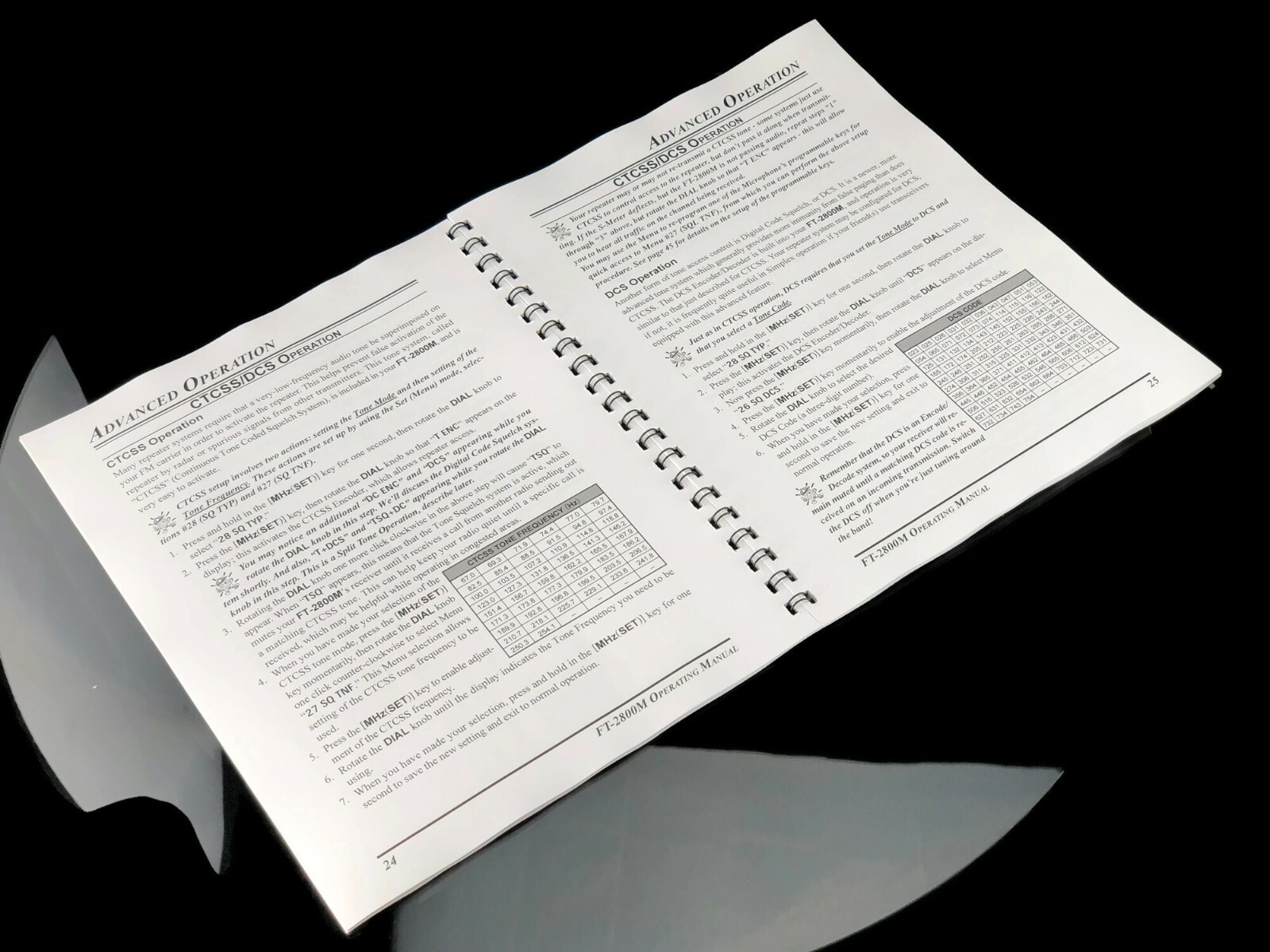 Yaesu FT-2800M Transceiver Instruction Manual Operating Guide Coil Bound