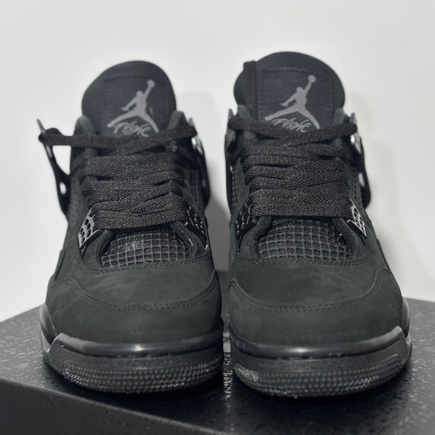 All Black AJ4 Retro Men Sneakers Nike Jordan 4 Basketball Shoes Triple Black