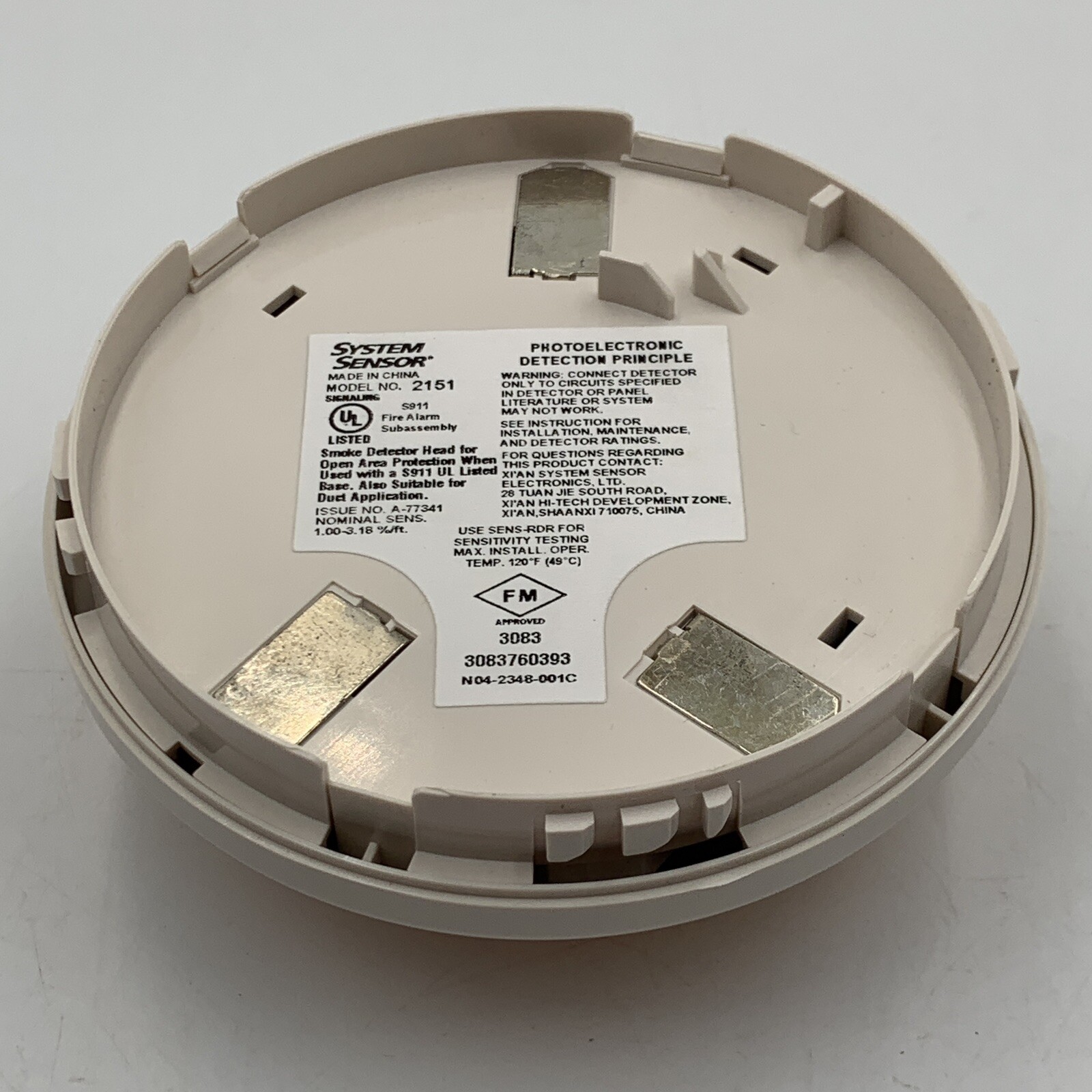 System Sensor 2151 Smoke Detector Head New