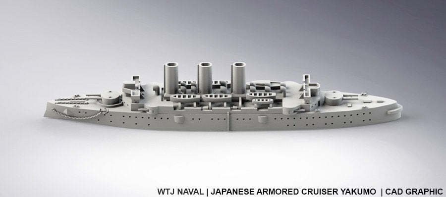 Yakumo - Pre Dreadnought Era - Wargaming - Axis and Allies - Naval Miniature -