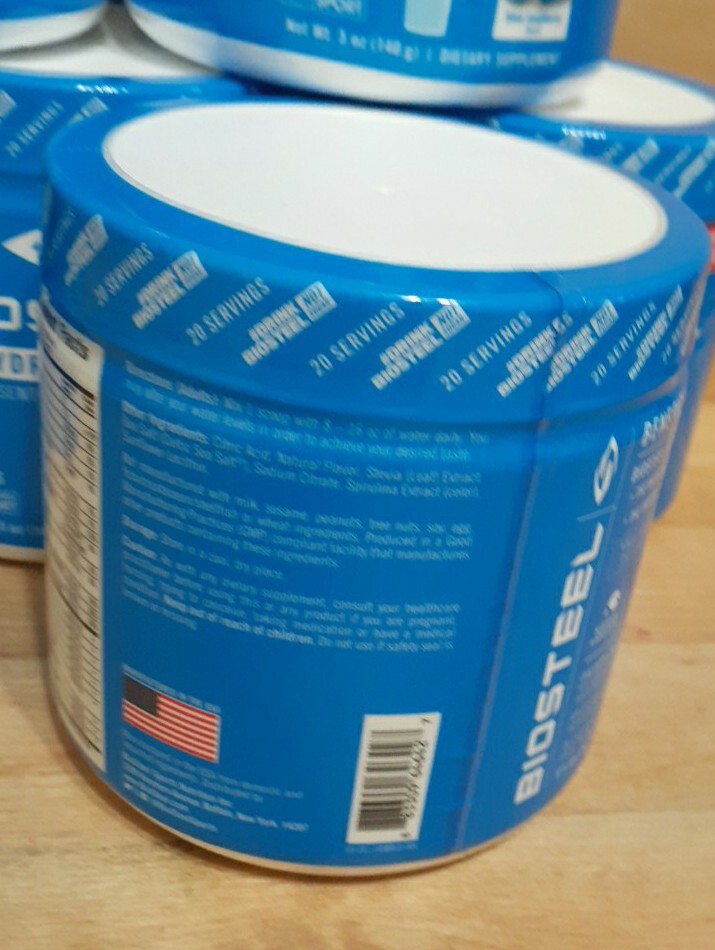 3 PACK: BIOSTEEL BLUE RASPBERRY HYDRATION MIX 20 SERVINGS NSF ELECTROLYTES 5oz