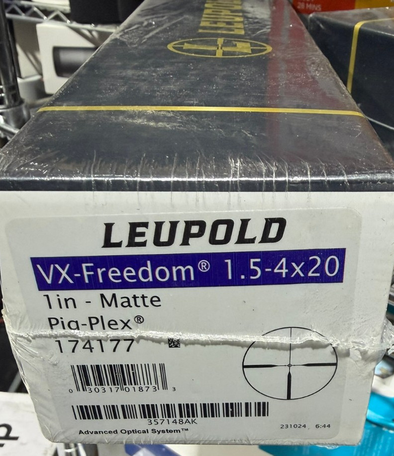 Leupold 174177 VX-Freedom 1.5-4x20 Rifle Scope, 1" Tube, Pig-Plex Reticle - NEW