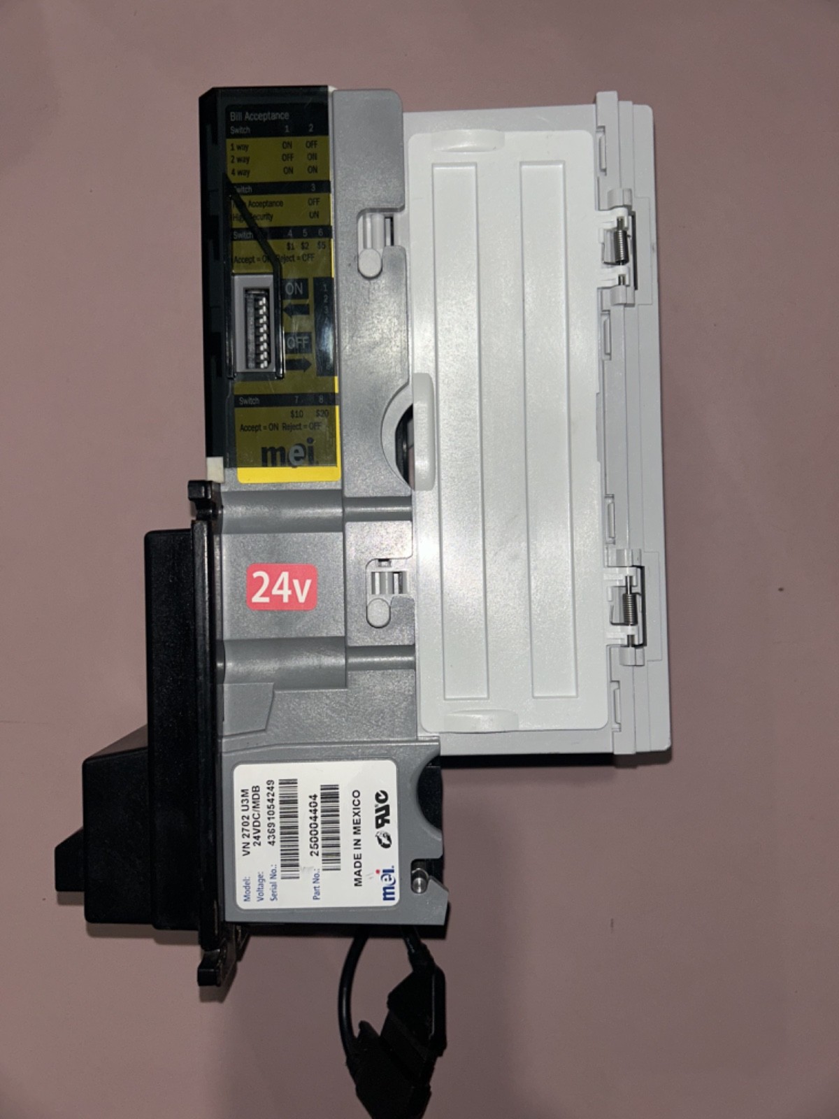 MEI / CPi VN2702-U3M Bill Acceptor / Validator ***Refurbished***