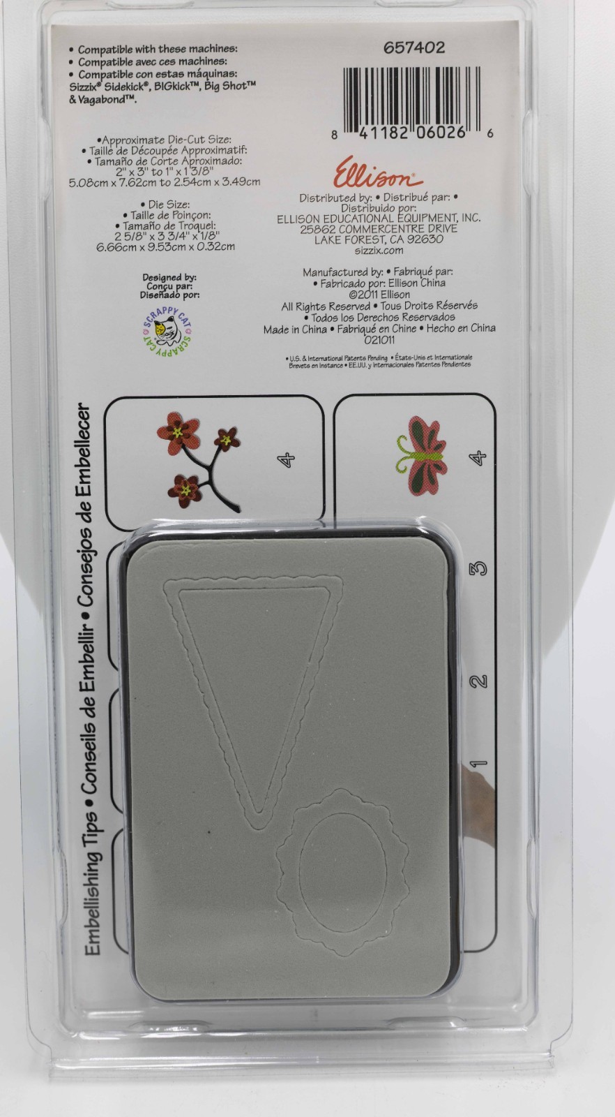 SIZZIX--3 SIZZLITS MEDIUM DIES BANNERS & KEYS SET