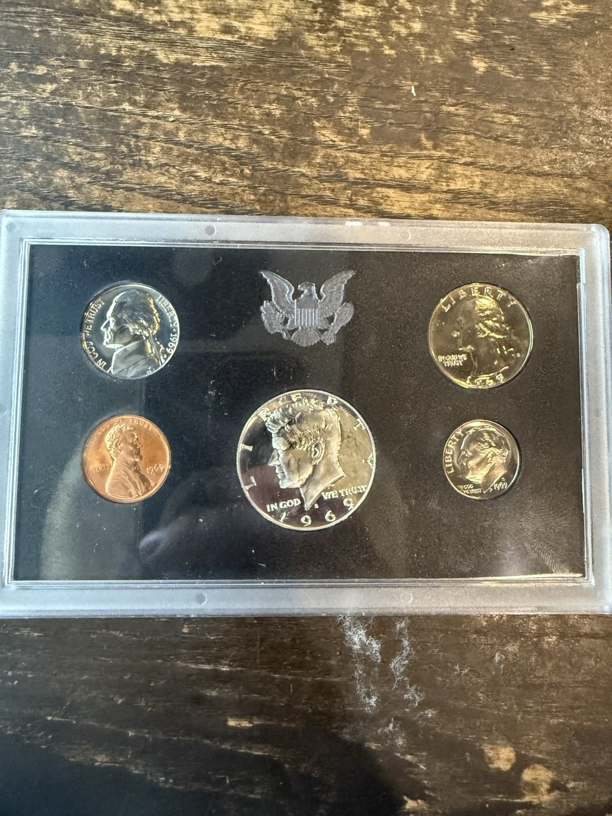 U.S. Mint 1969 Uncirculated Proof Set One Cent-Half Dollar Original Packaging