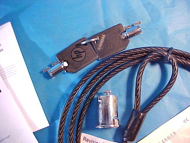 New HP Key Lock Docking Station Cable Lock 6 FOOT