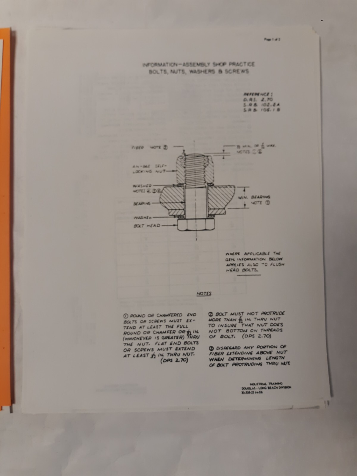 Douglas Model RB-66C Shop Data Handbook & Newspaper Article Copy
