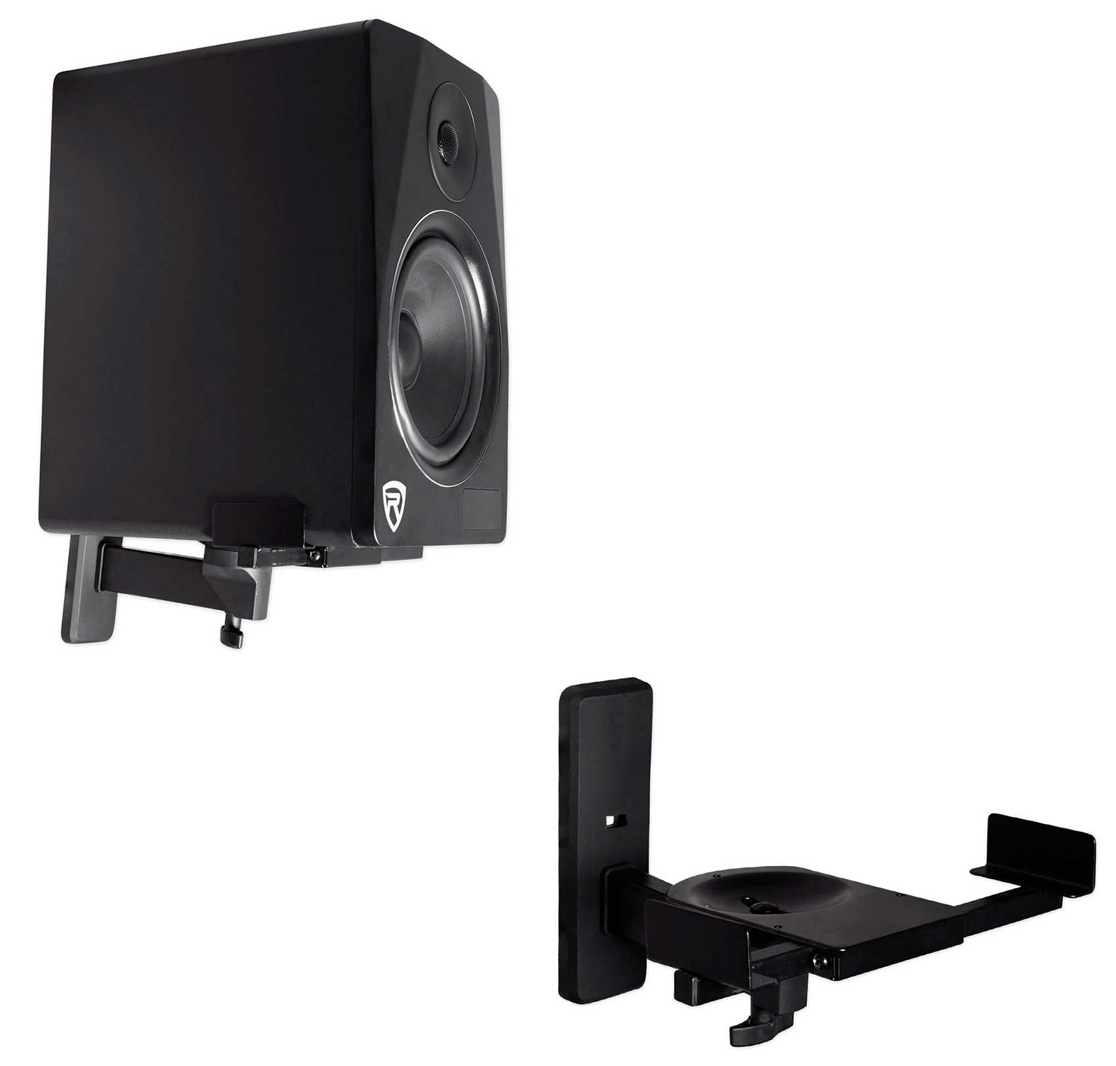 Pair Wall Mount Swivel Brackets For Klipsch RP-150M Bookshelf Speakers