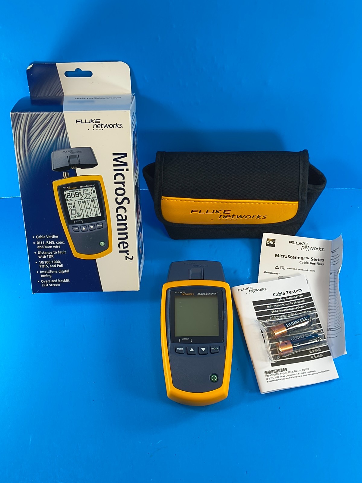 Fluke Networks Microscanner2 MS2-100 Cable Verifier Checker Meter NEW NIB