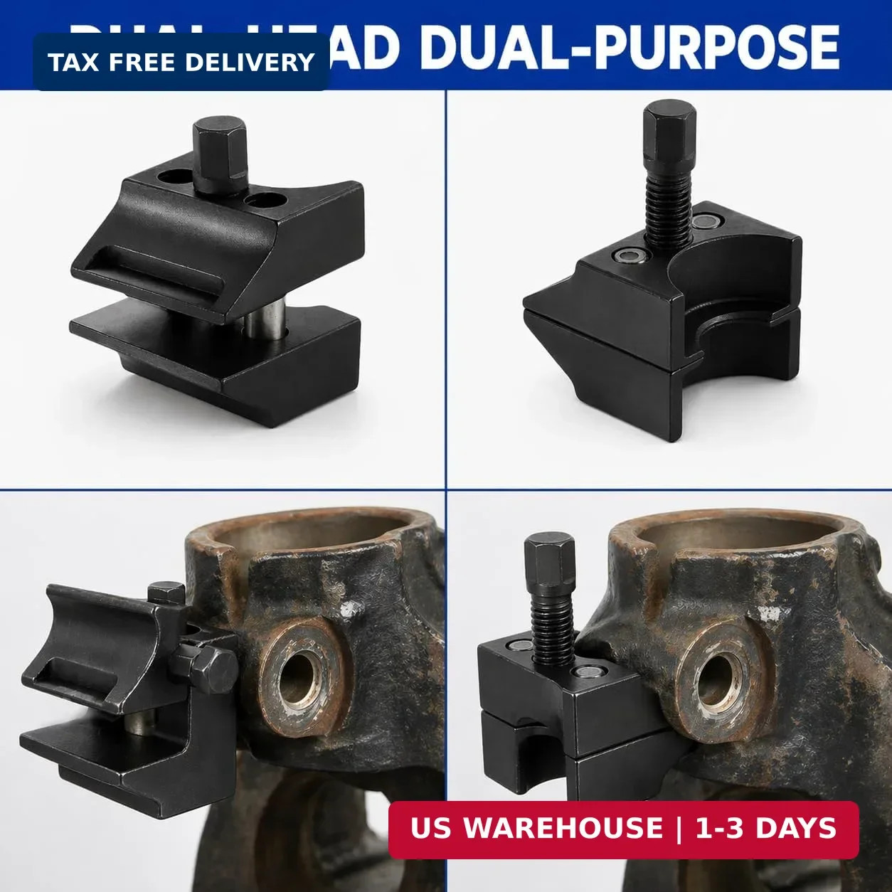 Strut Spreader Tool, Universal Suspension Steering Knuckle Spreader Tool, Dual-E