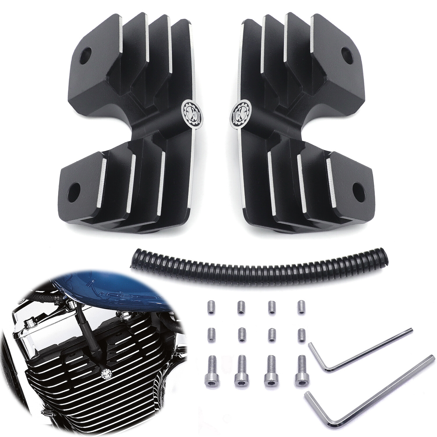 Headbolt Bridge Spark Plug Cover For '99-'17 Twin Cam-equipped w/ electronic fue