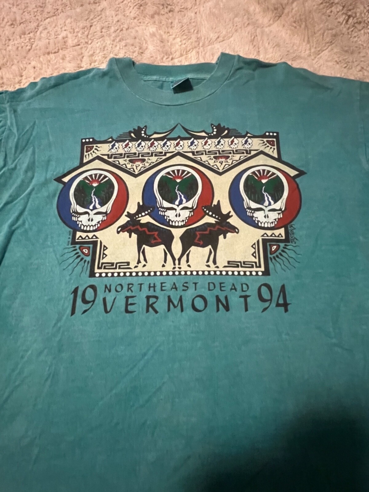 Grateful Dead Shirt T Shirt Vintage 1994 Vermont VT Highgate 7/13/94 GDM L New