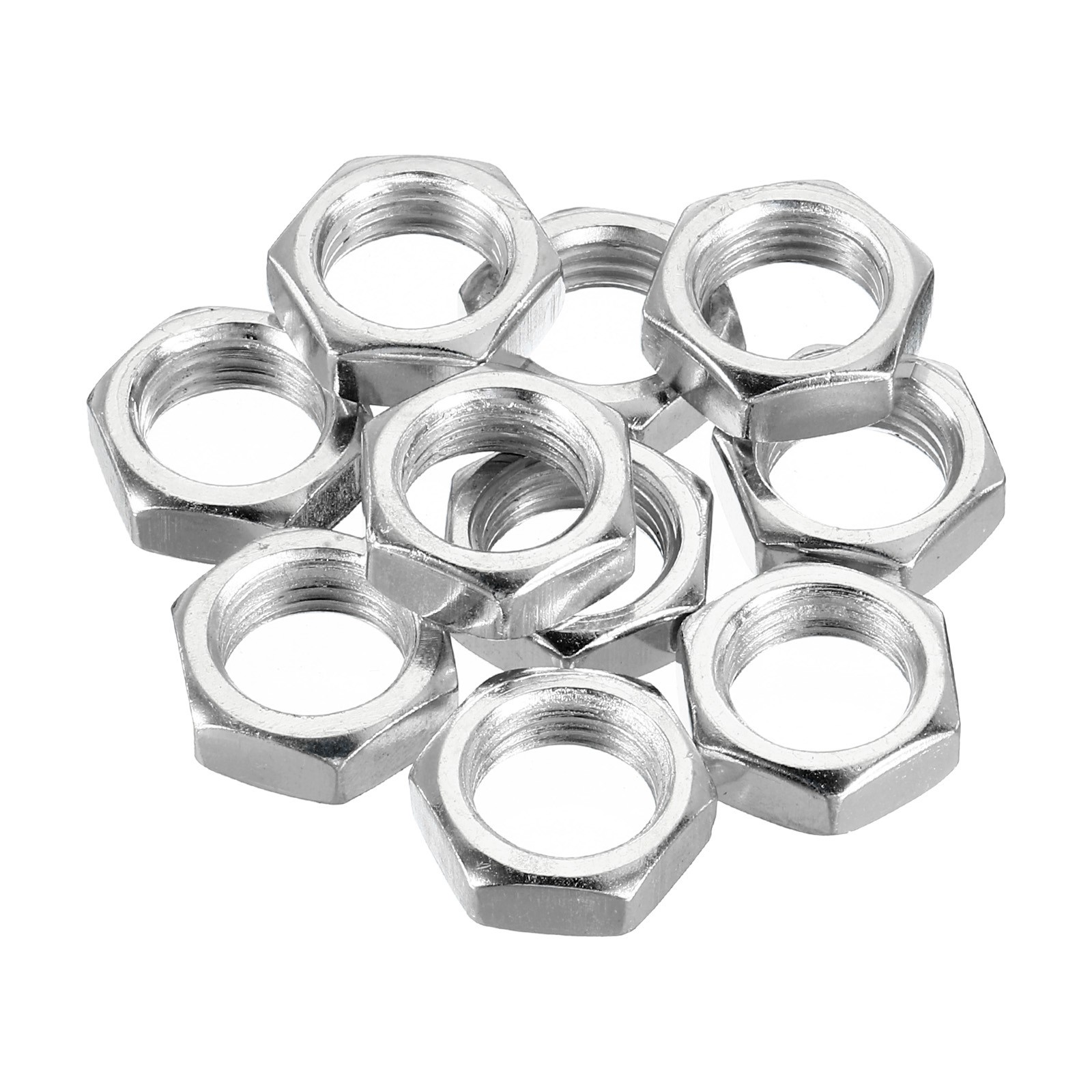 10 Pack M14 x 1.5 Steel Hex Nuts Metric Thread Zinc Plated Finished Hardware 7mm