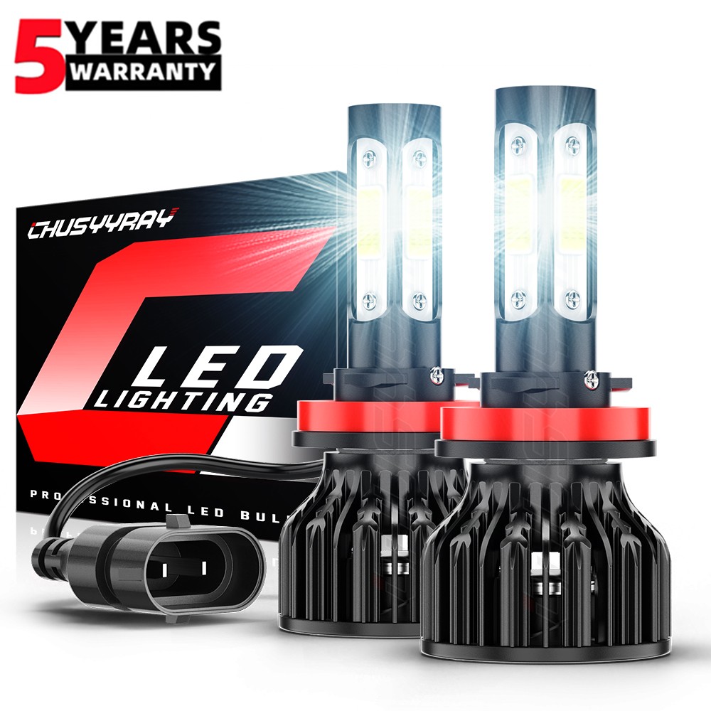 H11 LED Headlight Super Bright Bulbs Kit 8000K White 330000LM High/Low Beam