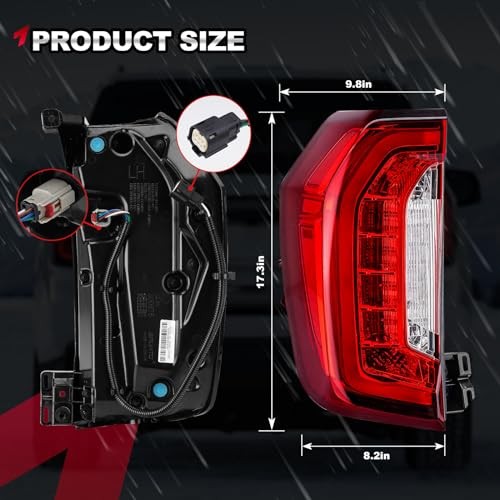 OEM Style LED Tail Light Assembly Tail Lamp Compatible with 2021 Driver Side