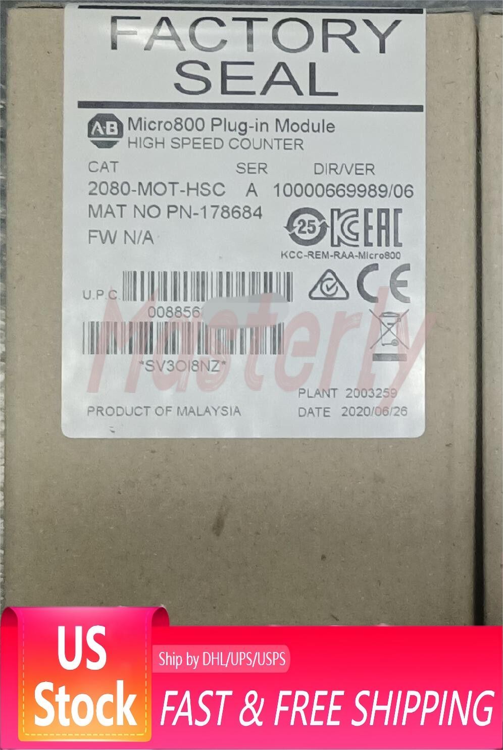 ALLEN-BRADLEY 2080-MOT-HSC MICRO800 PLUG-IN MODULE NEW IN BOX FAST SHIP