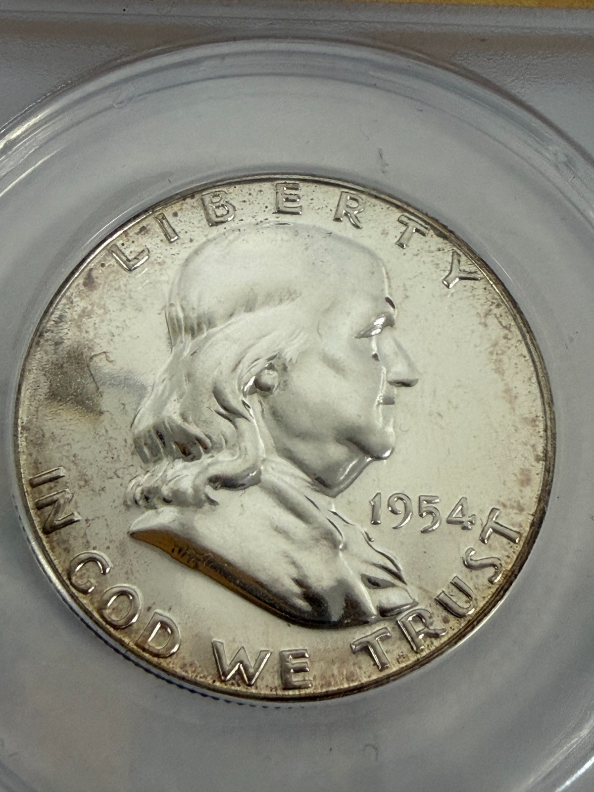 1954 Franklin Half Dollar Proof ANACS PF 65