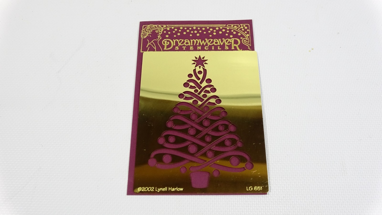Christmas Tree - Dreamweaver Embossing Stencil Template LG651 - 2002