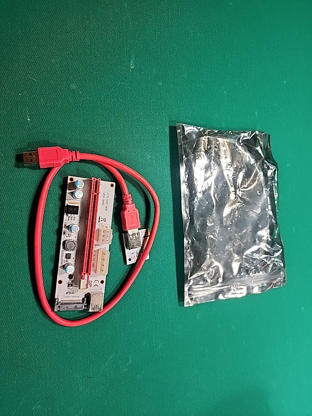 PCE164P-N06 VER008S USB 3.0 PCI-E Express 1x 16x PCI-E Extender Riser Card Set