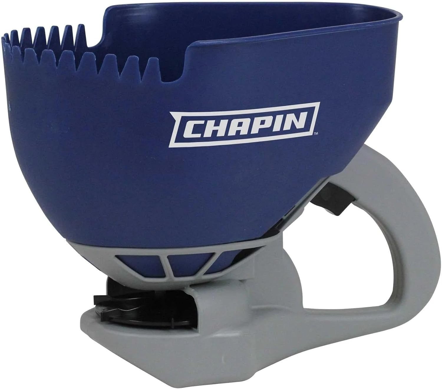 Spreader, Salt and Ice Melt, Hand Crank, Lightweight,Toothed Edge Scoop