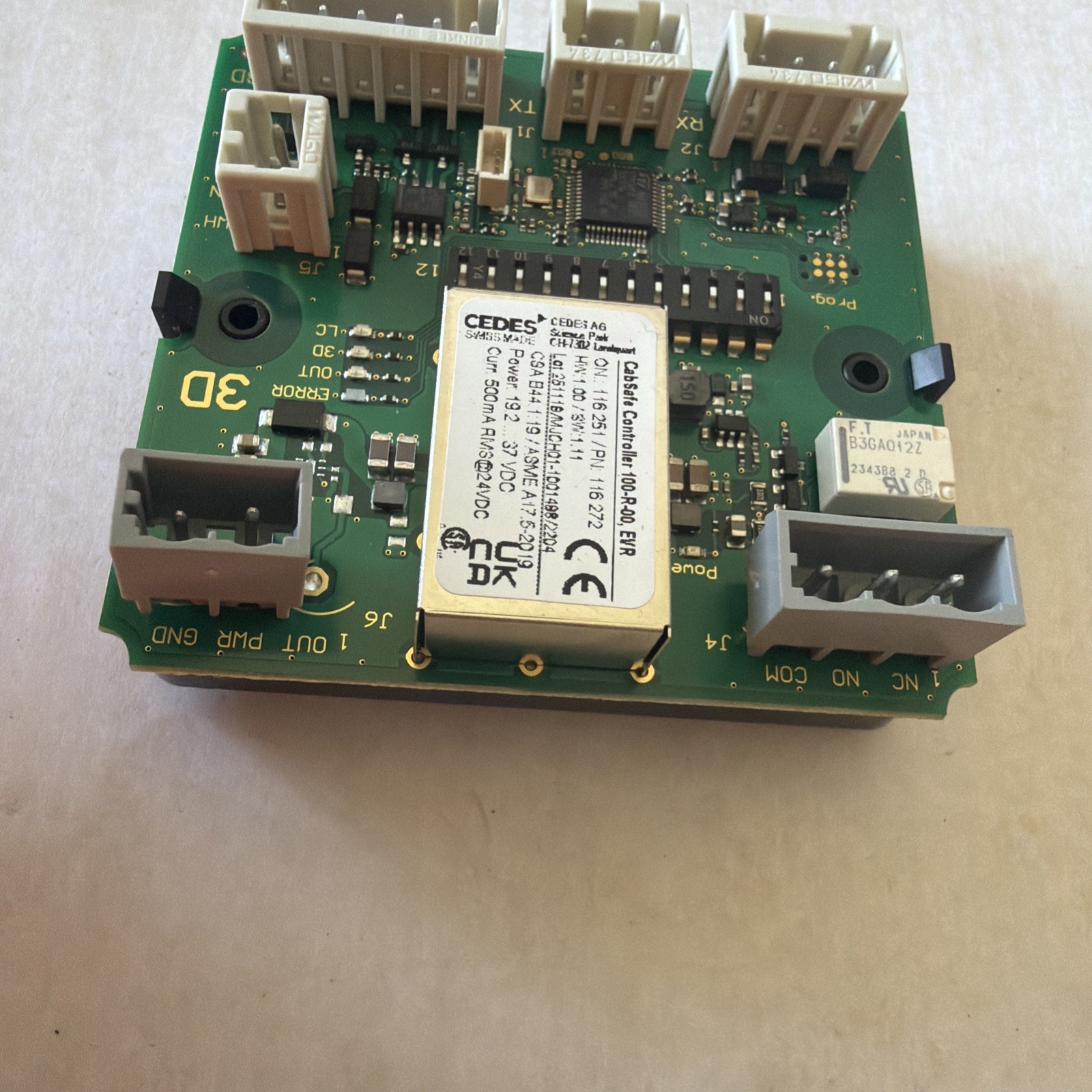 Cedes AG Sensor Interface Board 3D CABSAFE CONTROLLER 100-R-00 PN:116272