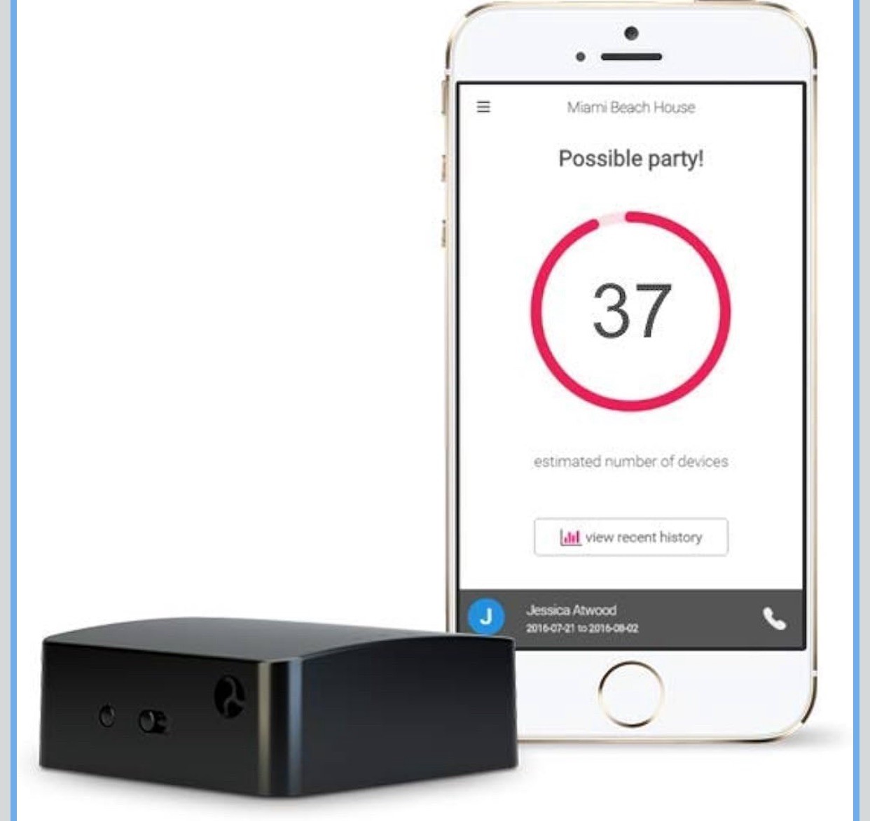 Party Squasher Home Occupancy Counter Sensor by BlueZoo