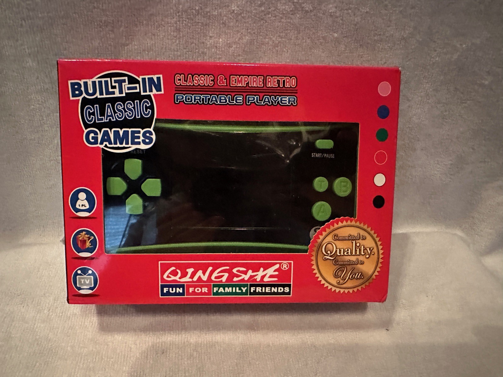 Built-In Classic & Empire Retro Portable Player Games New In Box Tested Works