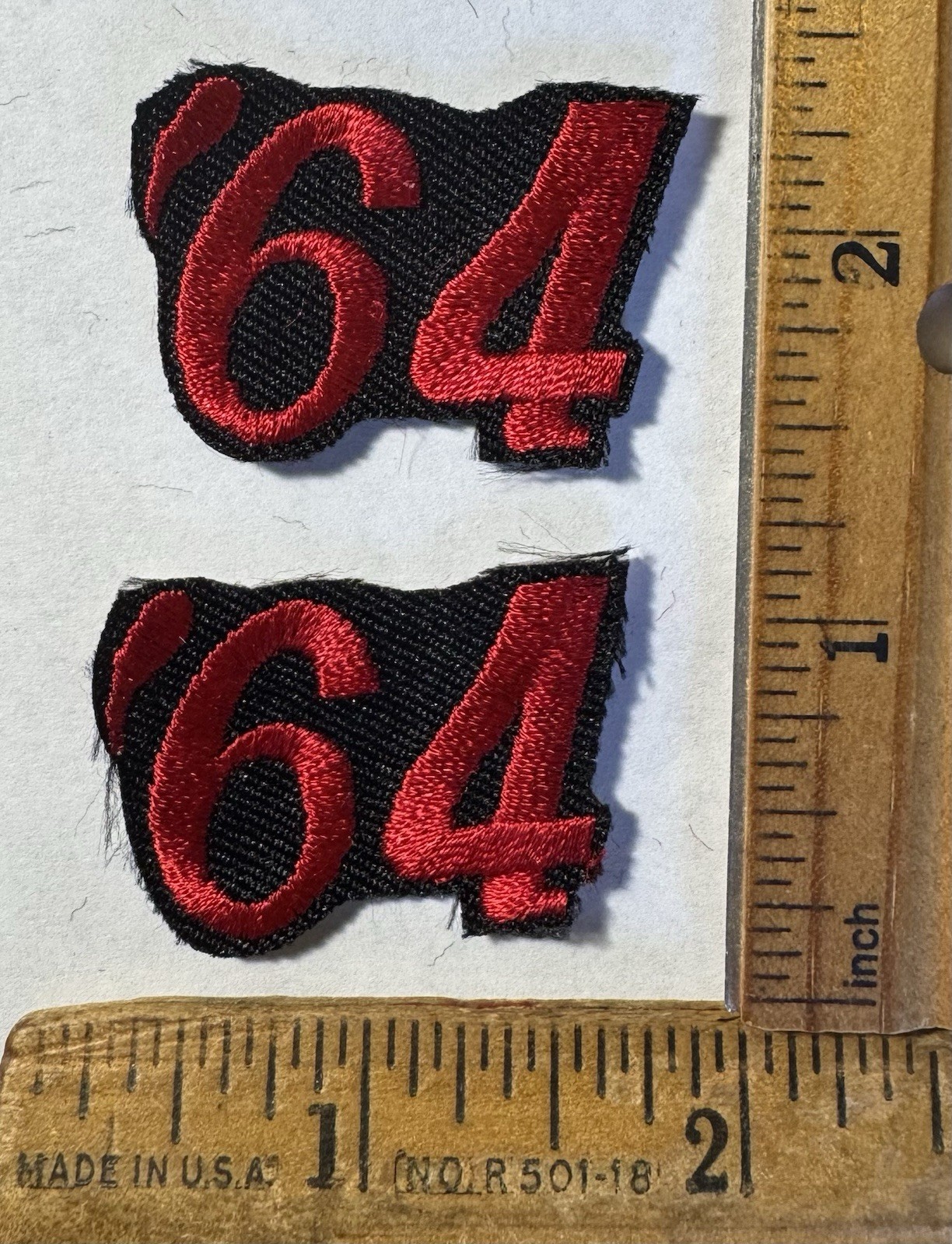 Vintage Lot Of 2 1964 ‘64 Logo Iron On Patch Mopar Muscle Car Dodge Plymouth