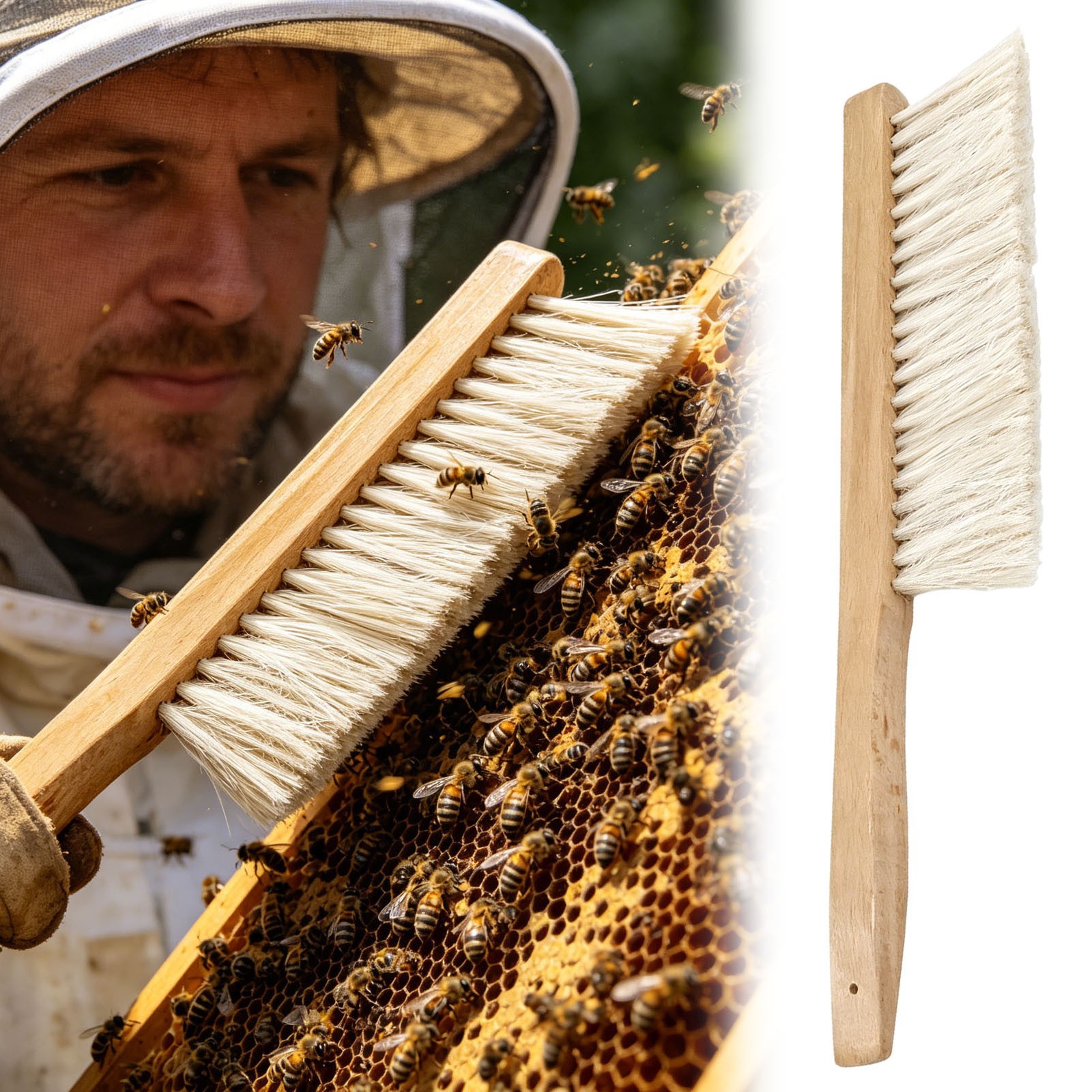 Heavy Duty Cleaning Brush With Scrubber Heads Soft And Firm For Kitchen Apiarist