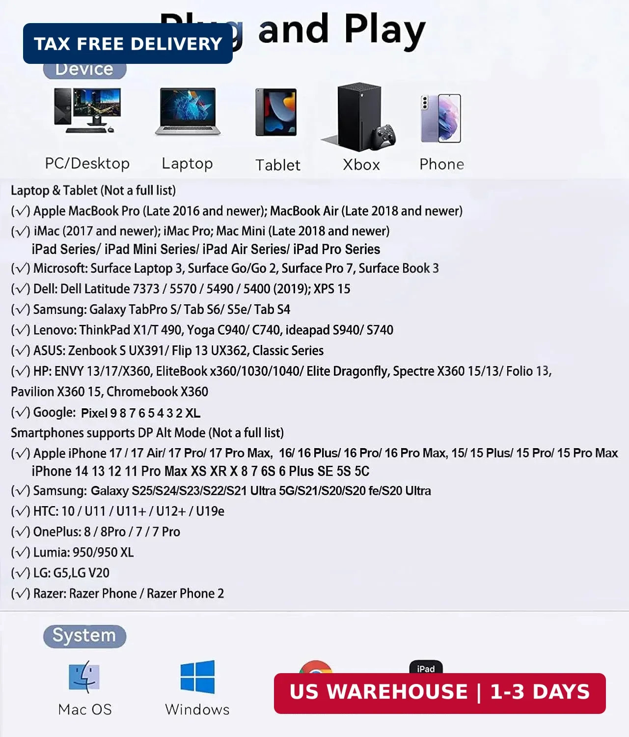 Apple MFi Certified SD Card Reader for iPhone, USB-C & Lightning to SD TF Card U