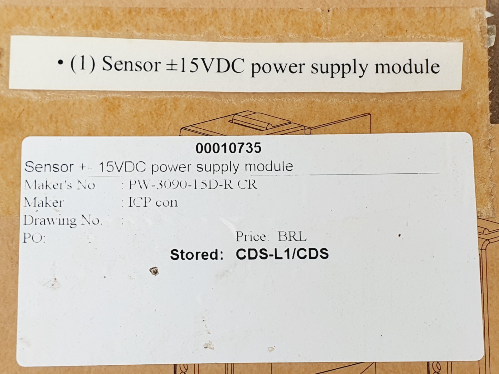ICP CON PW-3090-15D-R Isolated Power Module # NEW