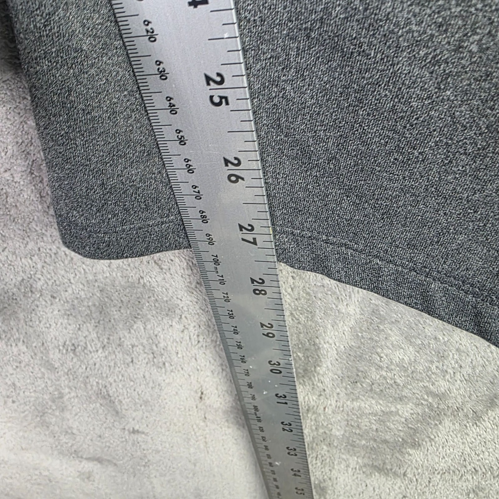 Mens Nike Gray Pull On Fleece Sweatpants Drawstring Polyester Stretch Size M