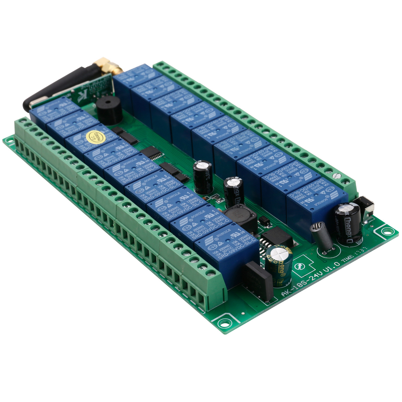 18CH 12-24VDC Wireless Remote Control Relay Switch Transmitter & Receiver 433Mhz