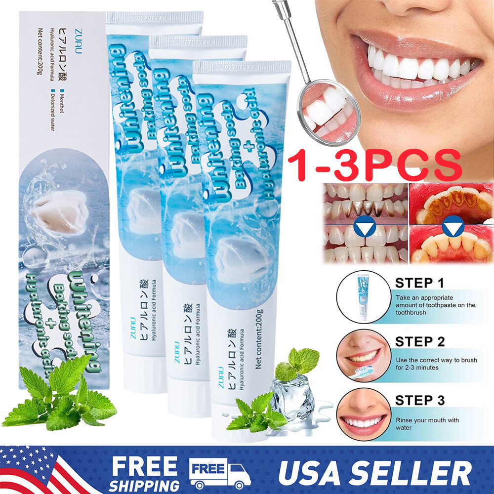 1-3PCS Scoban Teeth Whitening Toothpaste Scoban Teeth Whitening with Baking Soda