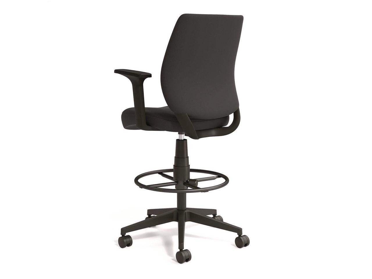 Alera Wessex Drafting Stool, Fabric - Supports Up to 275 lb - 27.95 to 33.66 Sea