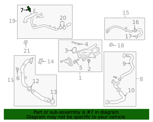 Genuine GM Engine Coolant Temperature Sensor 55488246