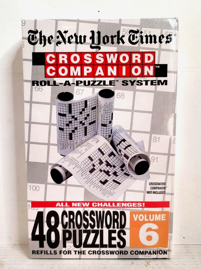 VTG 1995 NY Times Crossword Companion Roll A Puzzle Refill Volume 6 New