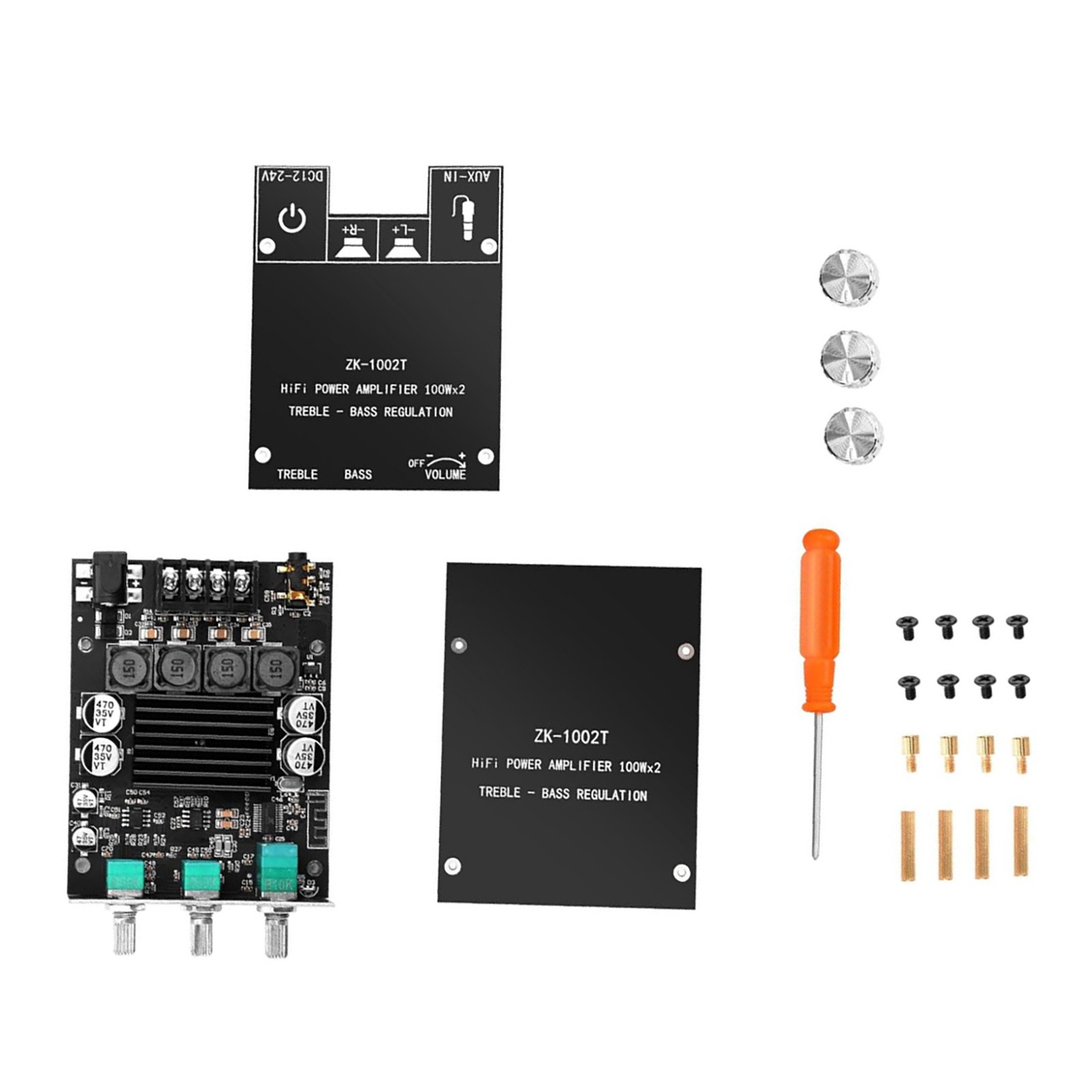 ZK-1002T Bluetooth 5.0 Amplifier Board 200W Dual Channel Hifi Audio AMP Module