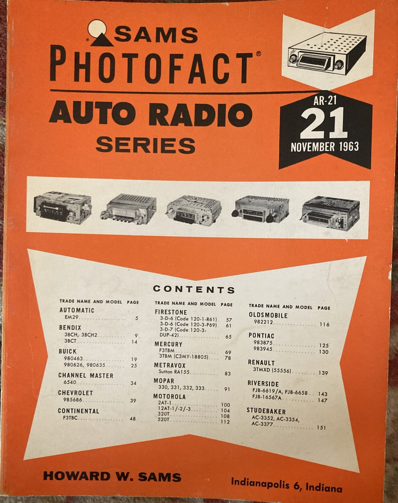 Sams Photofact AR 21