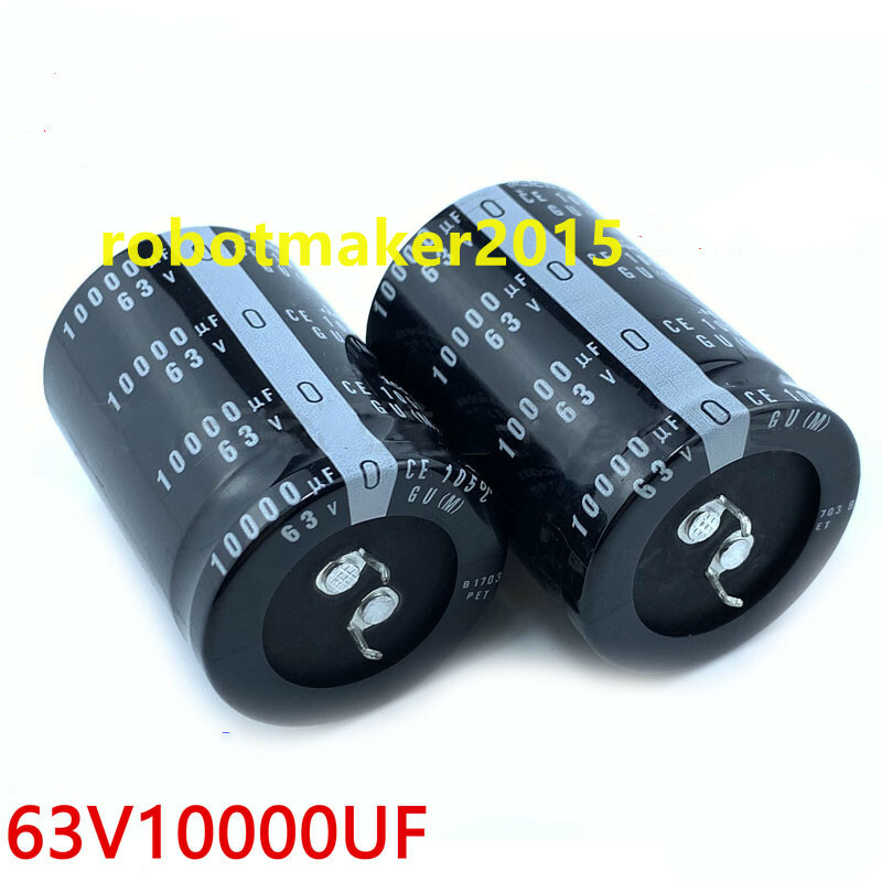 10000mfd 10000uF 63V Aluminum Electrolytic Capacitor 2 Pins For Audio Filter
