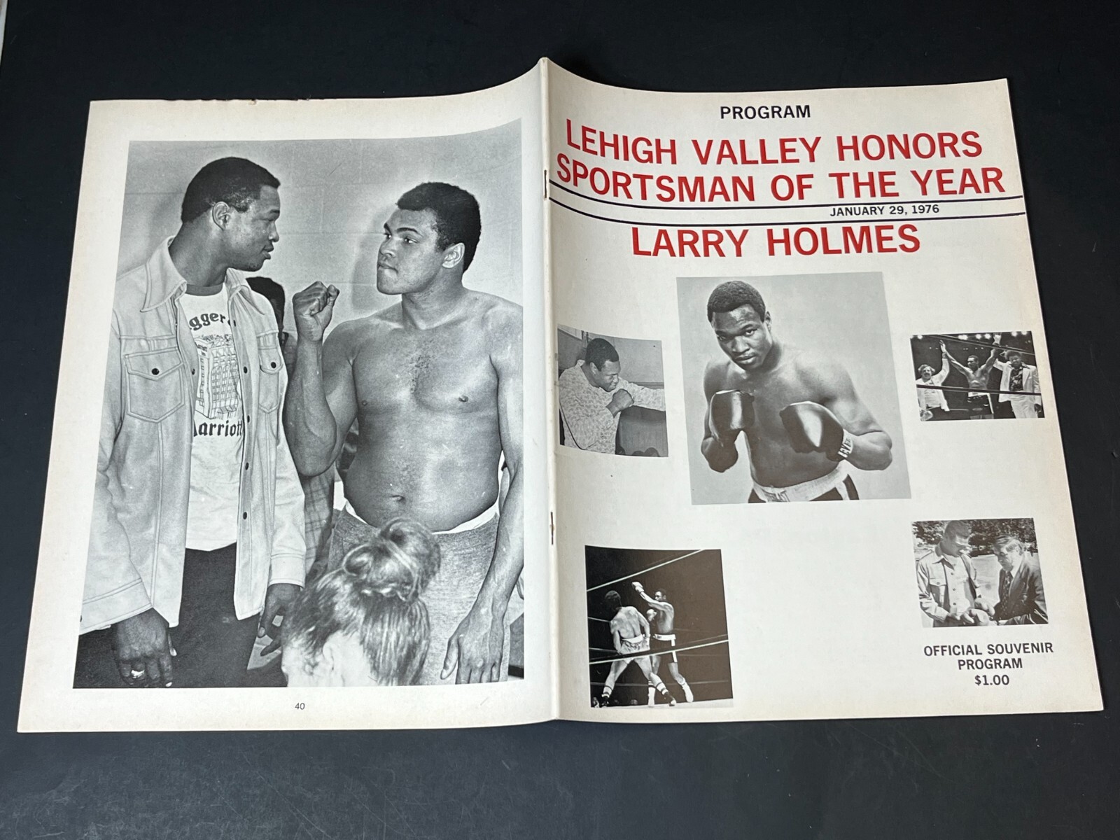 Lehigh Valley PA Larry Holmes Mohammad Ali 1976 Honors Program Advertising 40pg