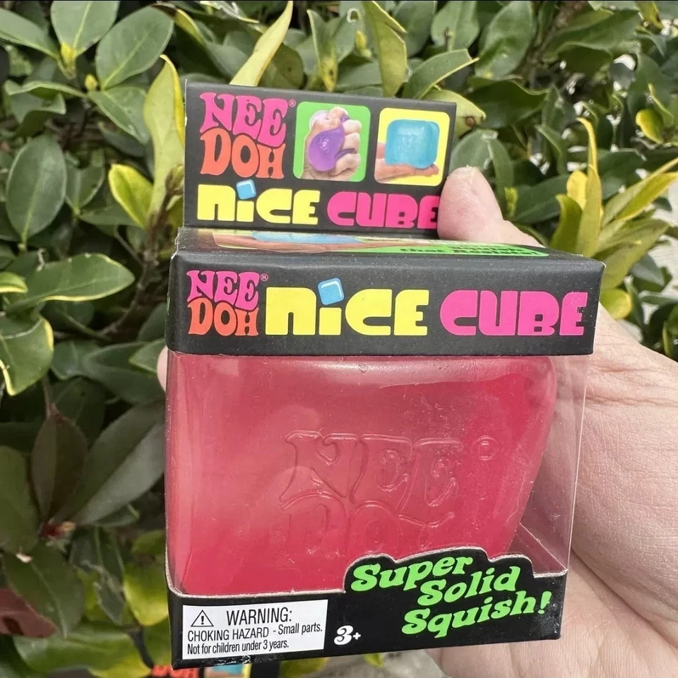Schylling NeeDoh Nice Cube Sensory Fidget Cube Stress Relief Squishy Toy